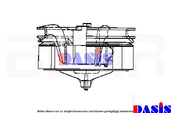 AKS DASIS Вентилятор салона 740620N